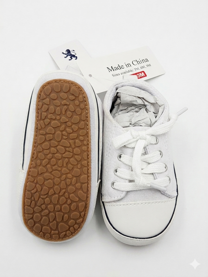 White baby sneakers