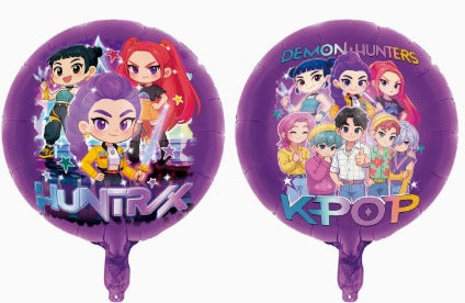 Kpop Demon Hunters Round Double sided Balloon