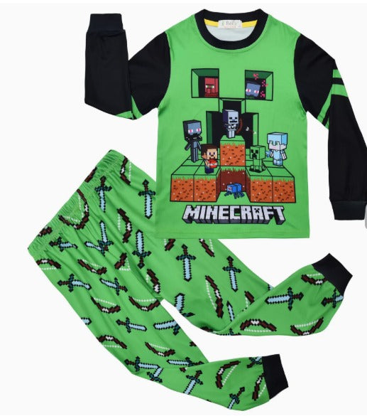 Minecraft Pajamas 2PCS Set | Preppy Kids Trinidad