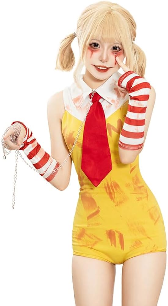 Adult Female Ronald McDonald Clown Cosplay Costume