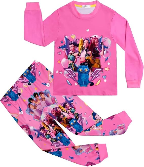 Kpop Demon Hunter Huntrix Pink Pajamas