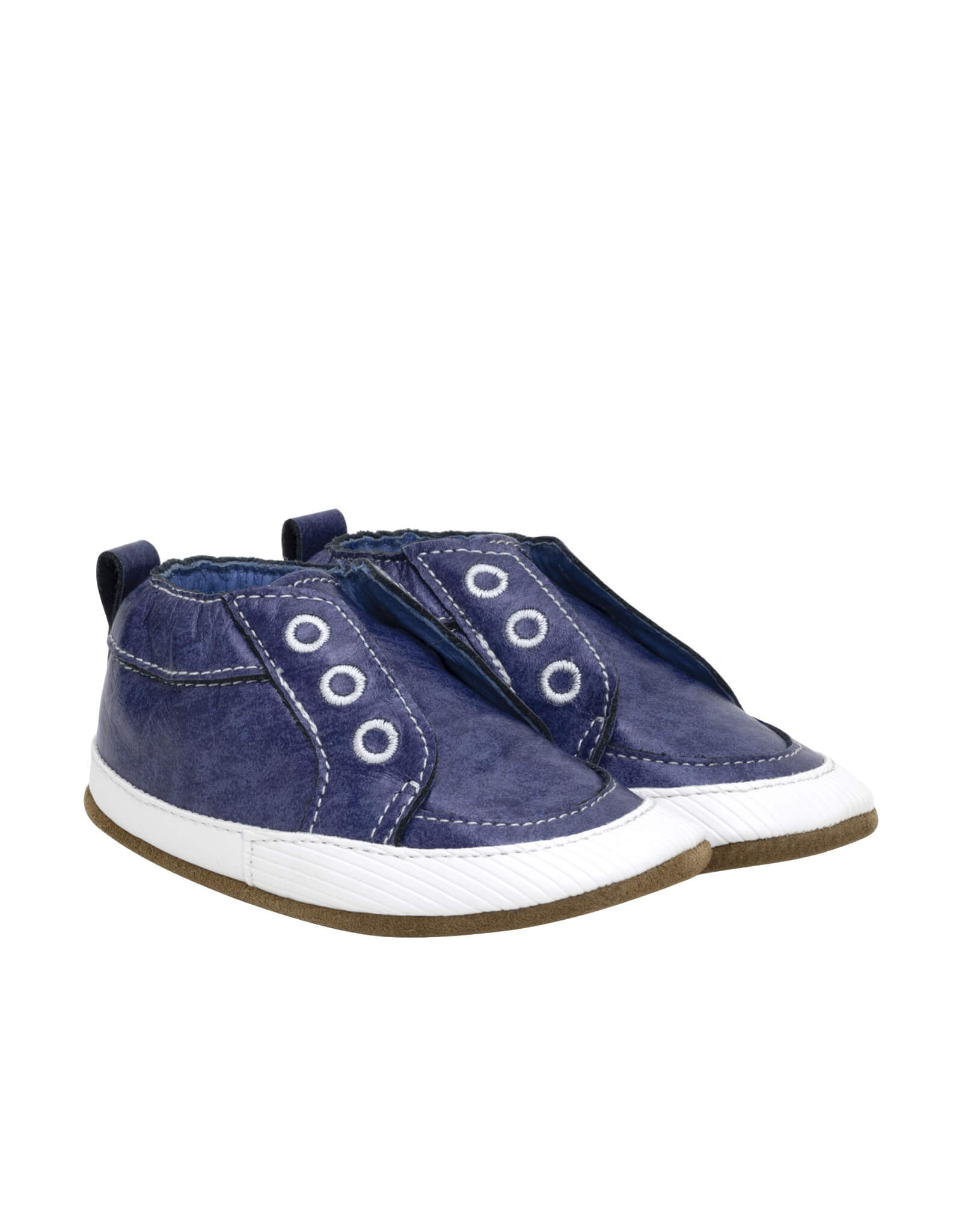Robeez navy soft soles baby shoes