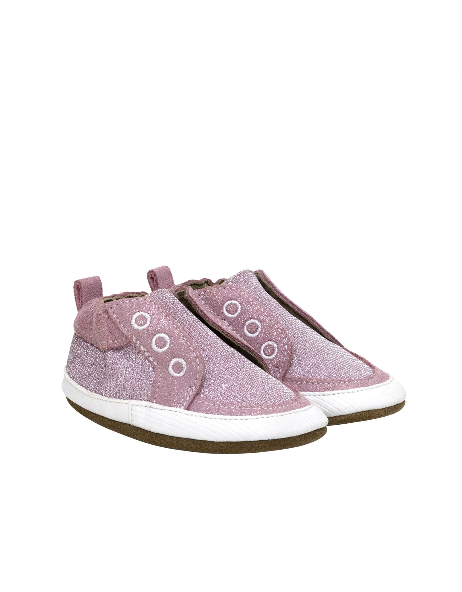 Robeez pink glitter soft soles shoes