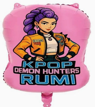 Kpop Demon hunters Rumi Foil Balloon