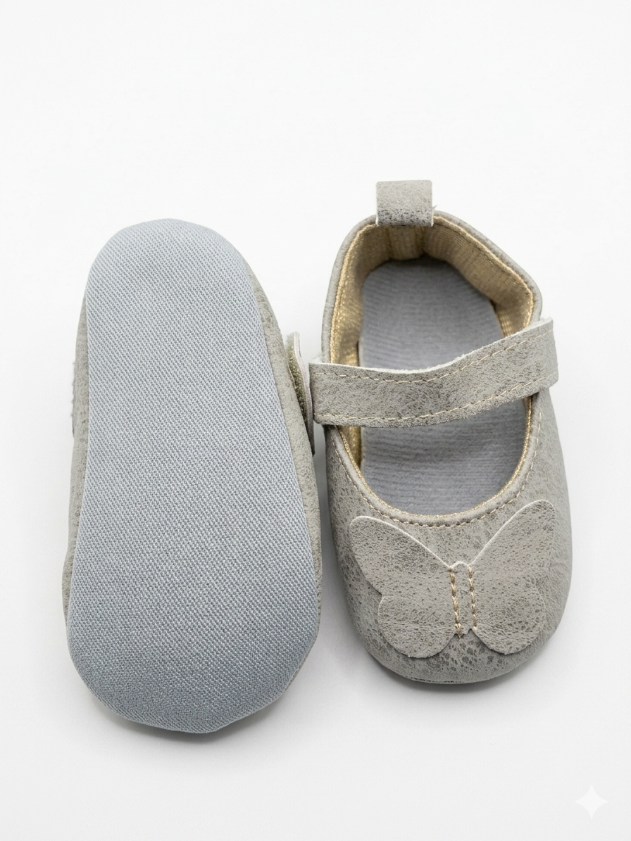 Butterfly Mary Jane baby flats