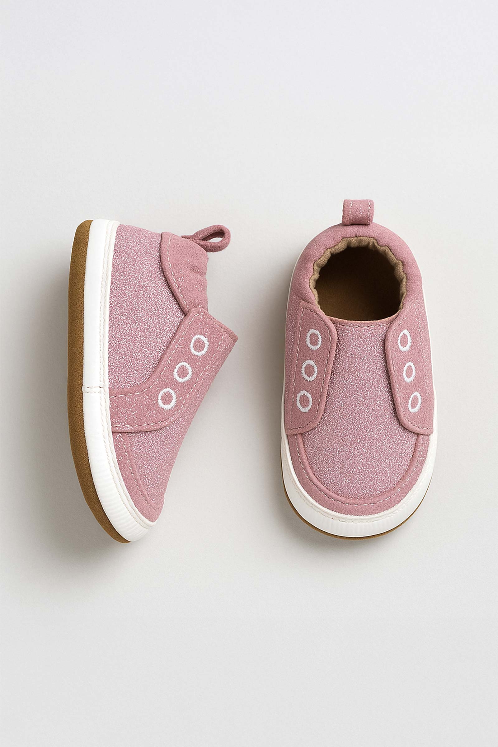 Robeez pink glitter soft soles shoes