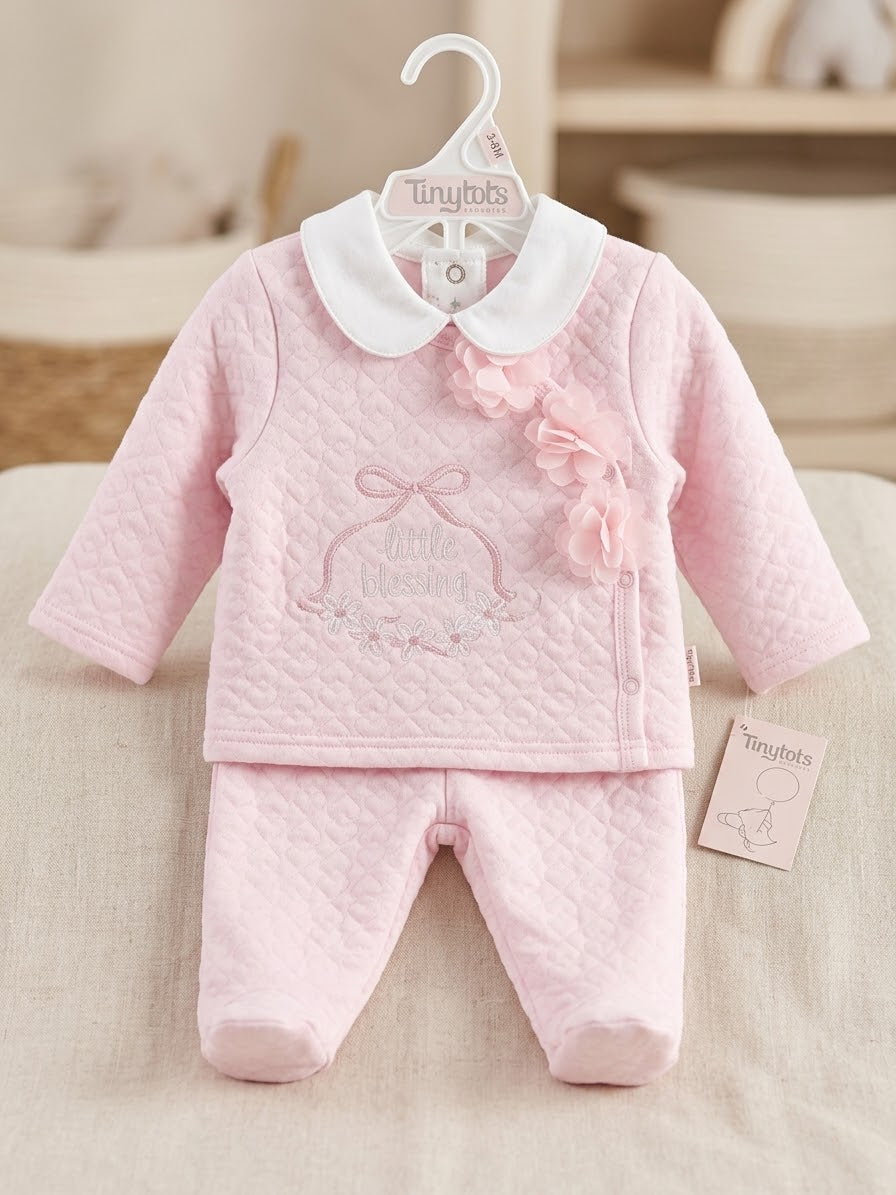 Tinytots 3 Piece Little Blessing (Baby Pink)