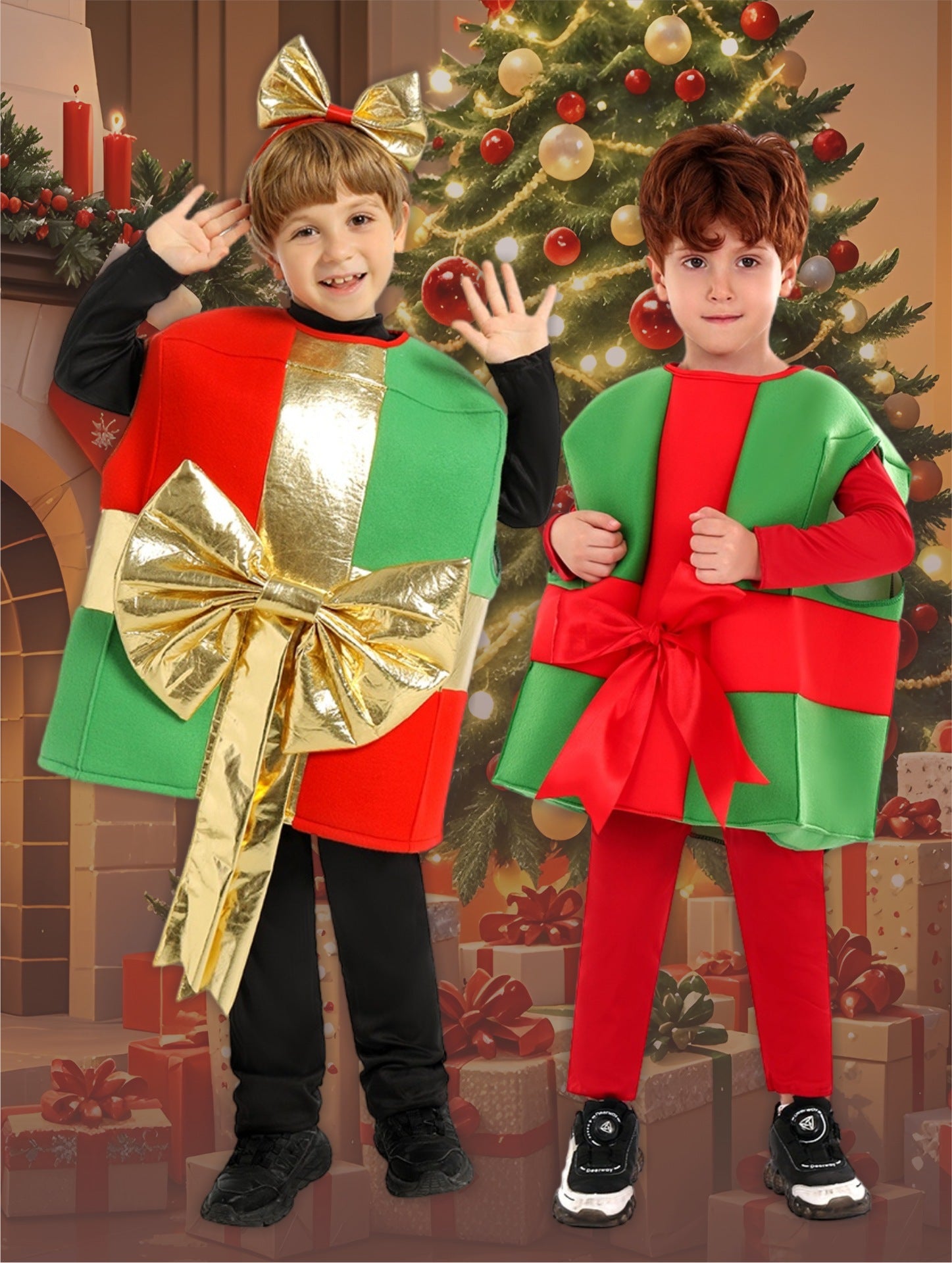 Kids Christmas Gift Box Costume