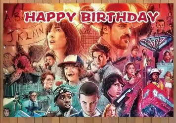 Stranger Things Backdrop (5ft x 3ft) Banner