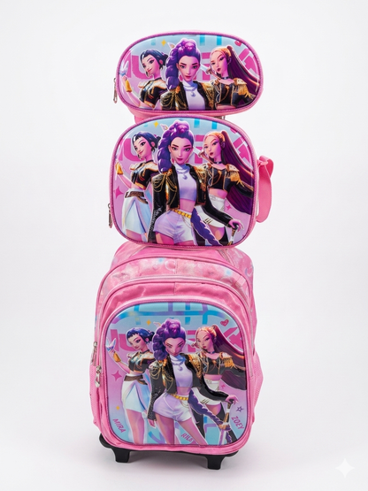 Kpop Demon Hunters 3pc Trolley Bag 