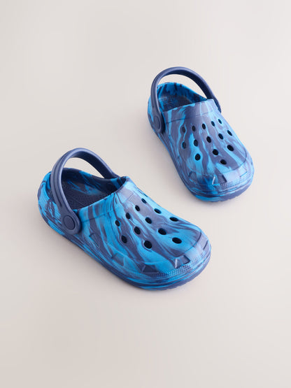 Blue shade Swirl crocs