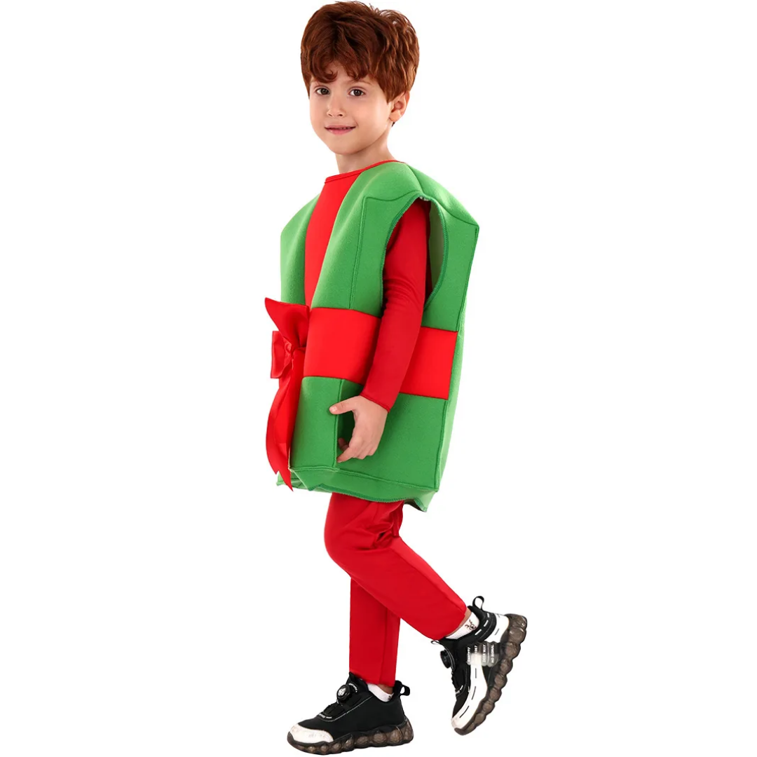 Kids Christmas Gift Box Costume Boys