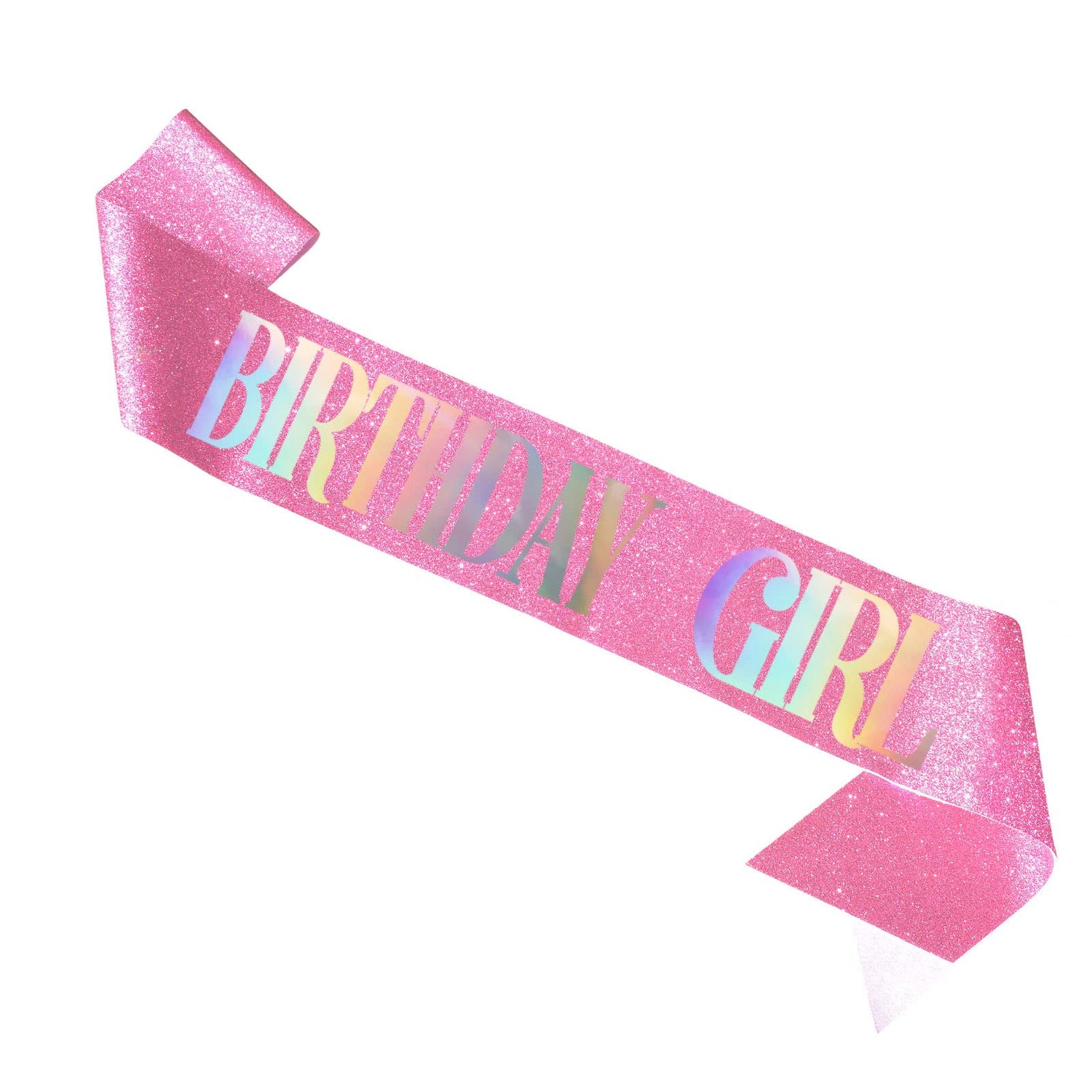 Glitter Birthday Girl Sash