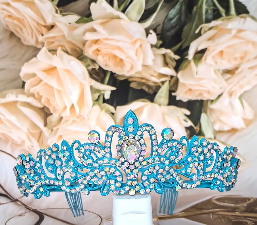 Blue Rhinestone Tiara
