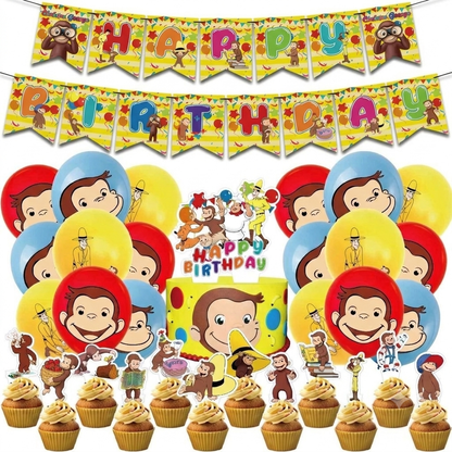 Curious George Party Package with Backdrop
