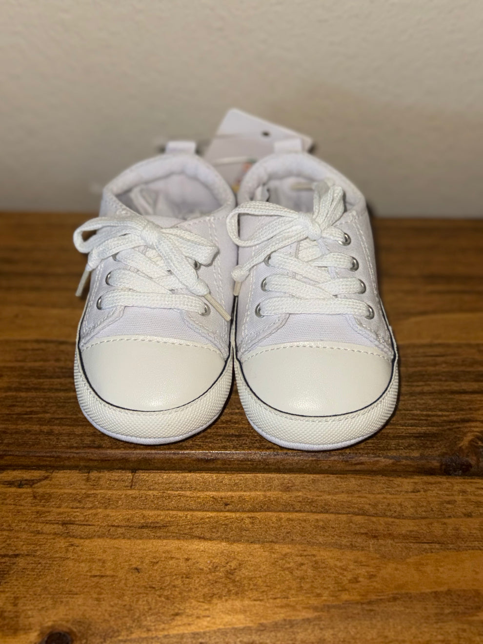 White baby sneakers