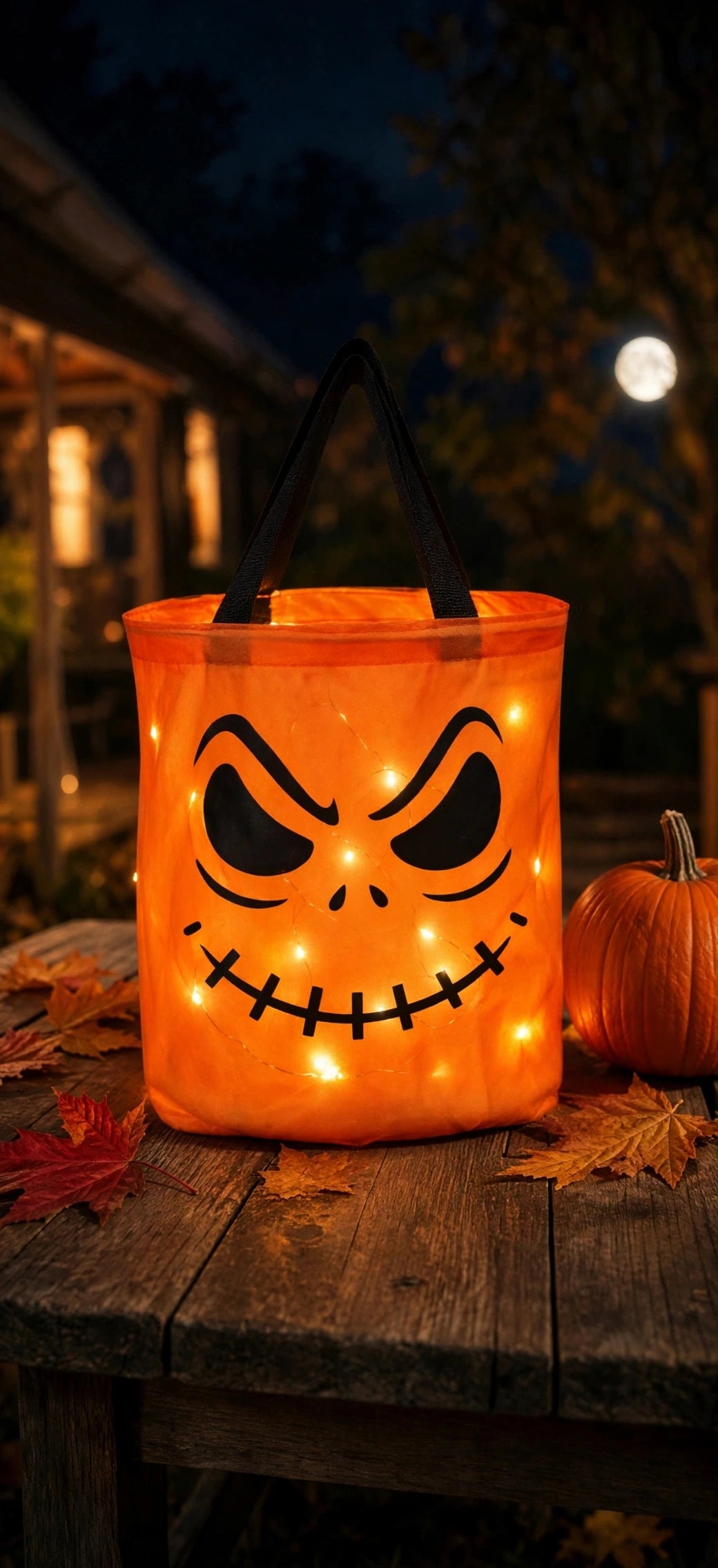 LED Light Halloween Candy Bags