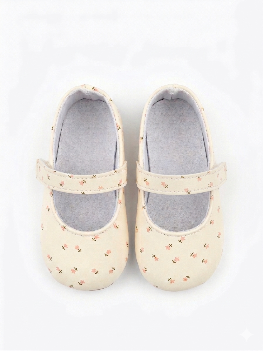 Floral Mary Jane girl flats