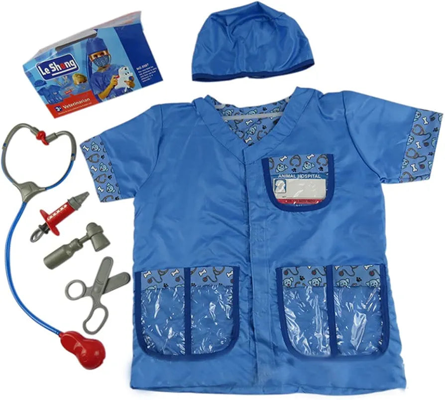 Veterinarian 2nd edition top outfit career day Cosplay Blue