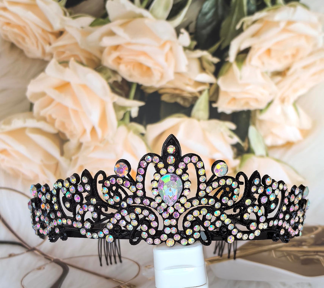 Black Rhinestone Tiara