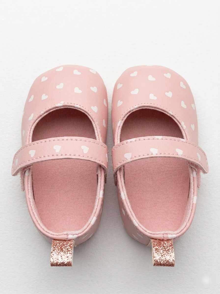Pink baby Mary Jane shoes