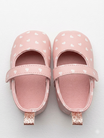 Pink baby Mary Jane shoes