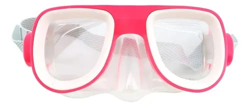 Kids Pink and White Diving Goggles