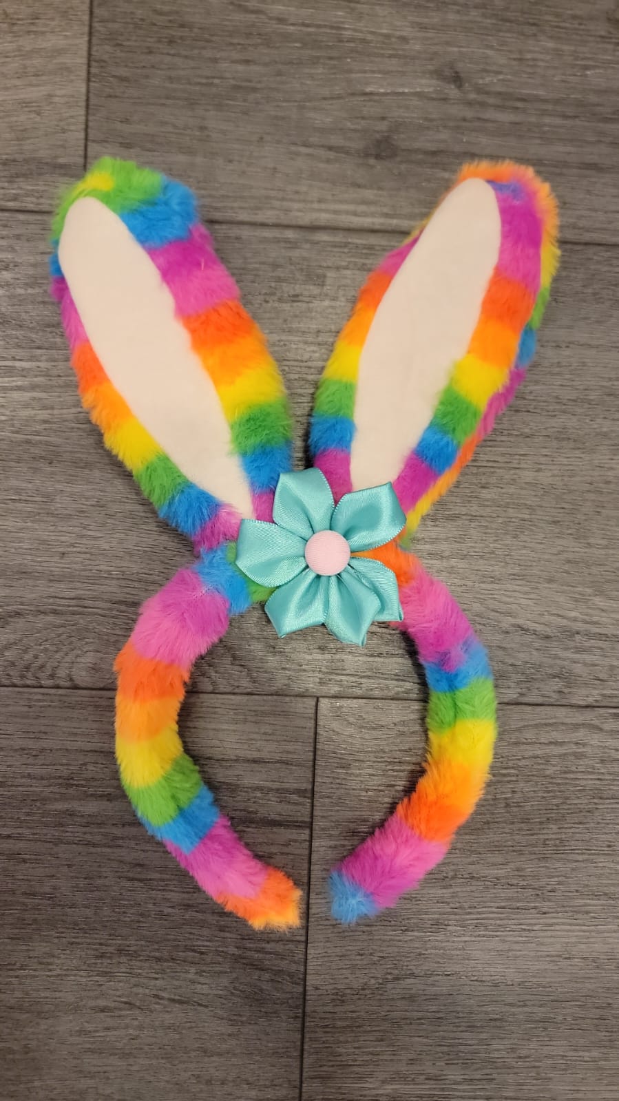 Easter Led Light Up Bunny Ears Headband (Rainbow color)