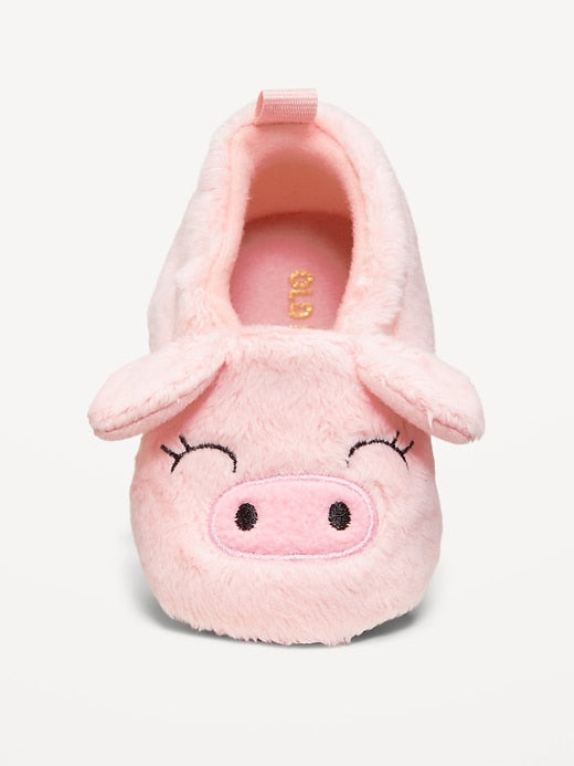 Old navy pink pig slippers