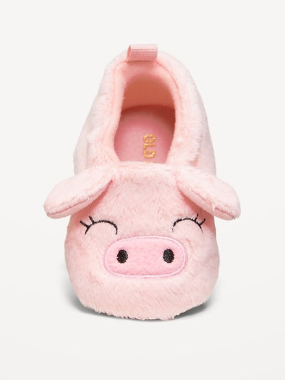Old navy pink pig slippers