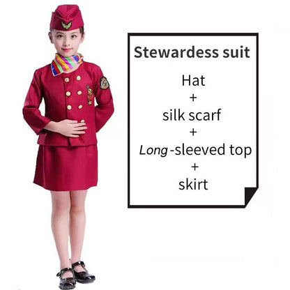 Stewardess/Flight Attendant Career Day Red