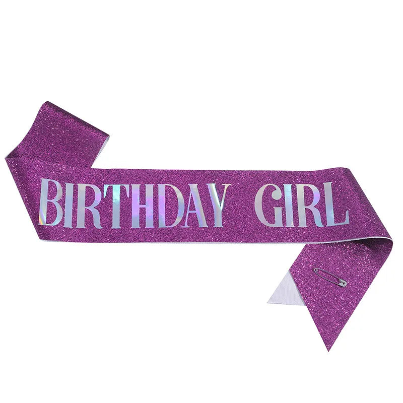 Birthday Girl Sash Purple