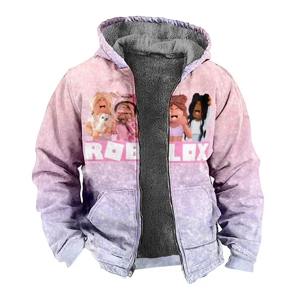 Roblox Girls Winter ZIpper Hoodie