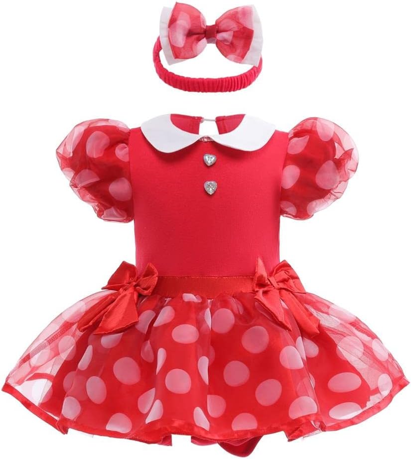 Red Polka Dot Baby Minnie Mouse Dress