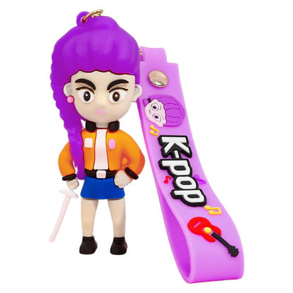 Kpop Demon Hunter Huntrix 3D character Keychains