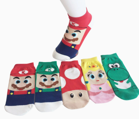 Super Mario Ankle Socks