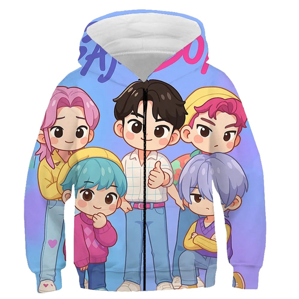 Kpop demon hunters SAJA boys Mini Crew Hoodie