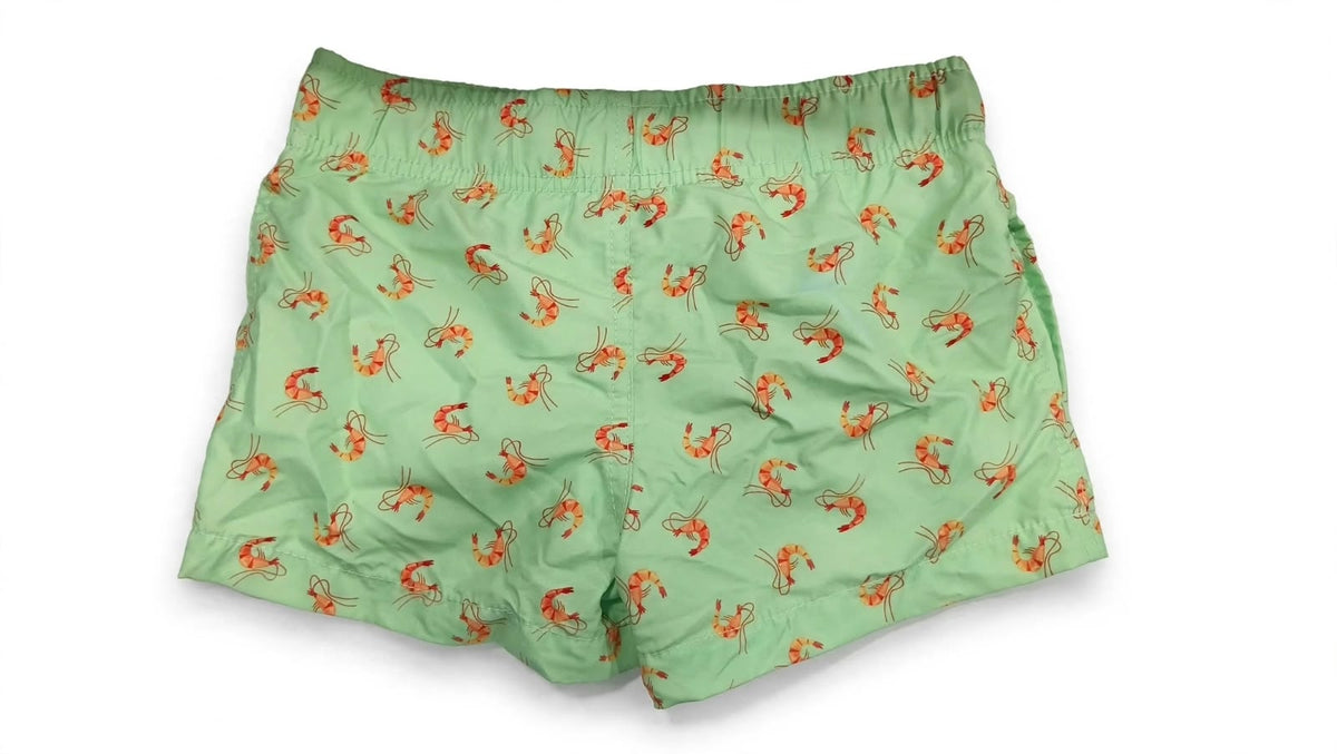 Shrimp Print Beach Shorts