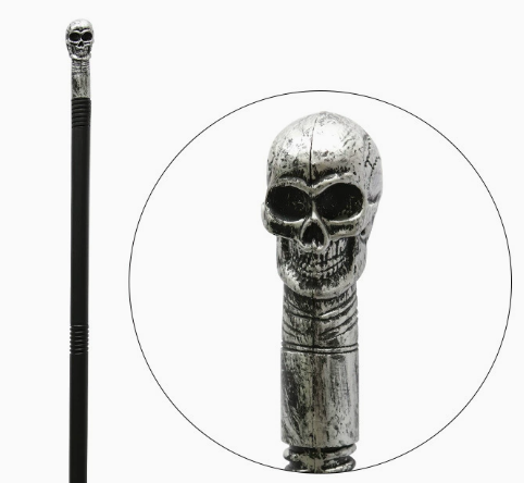 Halloween skull cane
