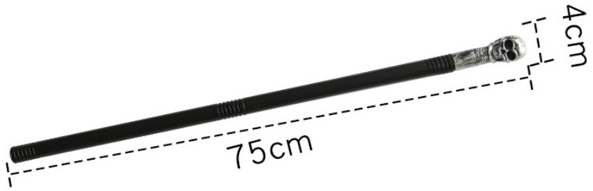 Halloween skull cane