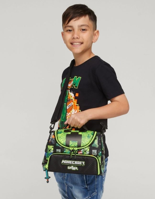 Smiggle Minecraft Creeper Lunch Bag