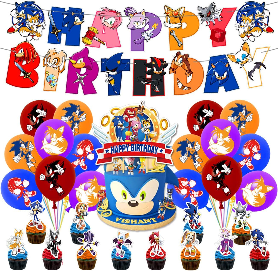 Sonic Lite Party Decoration Package - Preppy Kids (Grand Bazaar)