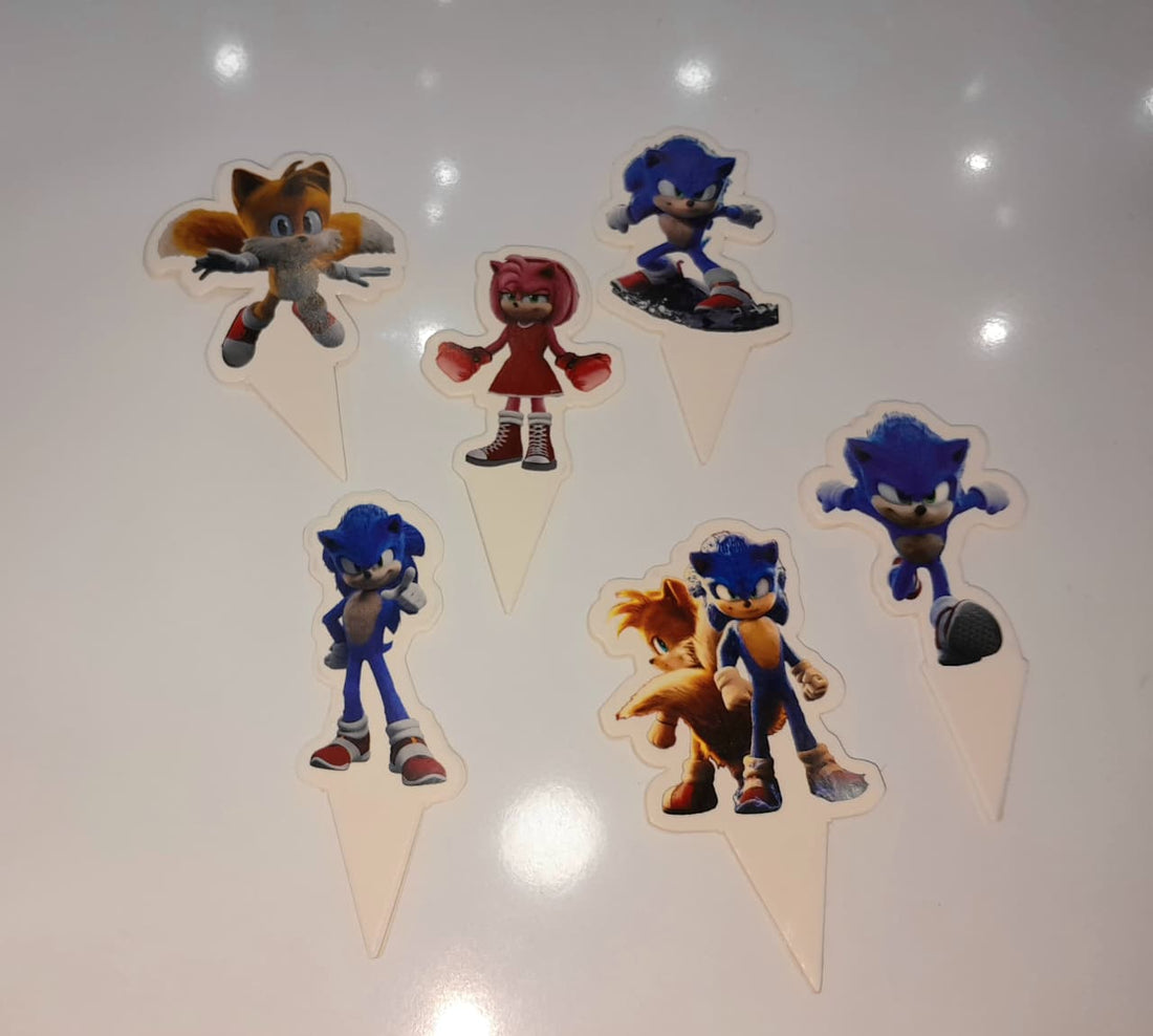 Sonic 24pc Cupcake Toppers
