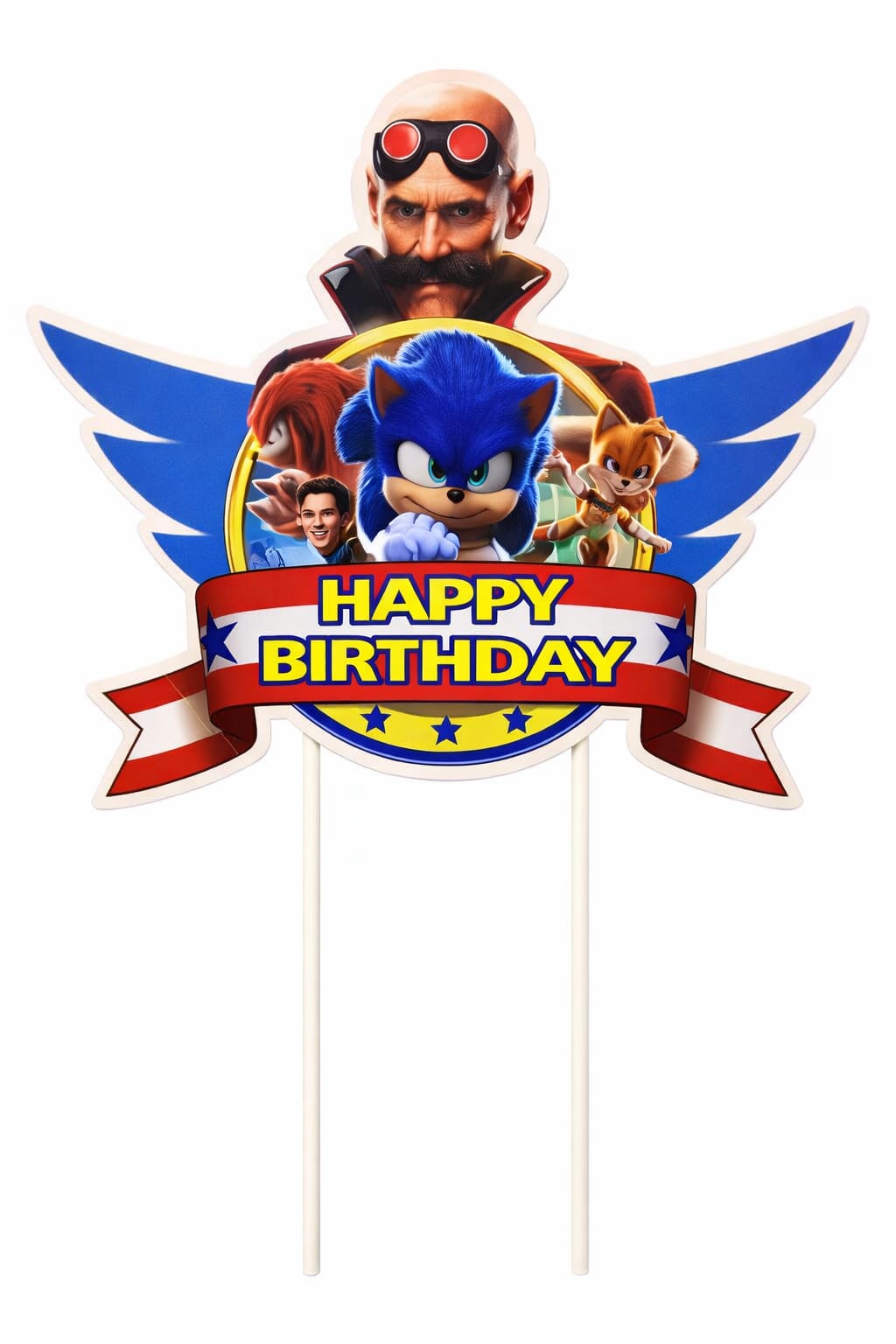 Sonic Cake Topper