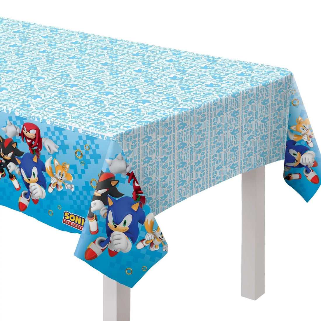 Sonic the Hedgehog Plastic Table Cover, 54in x 96in - Preppy Kids (Grand Bazaar)