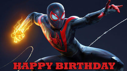 Spiderman MILES MORALES Birthday Party Package With Backdrop