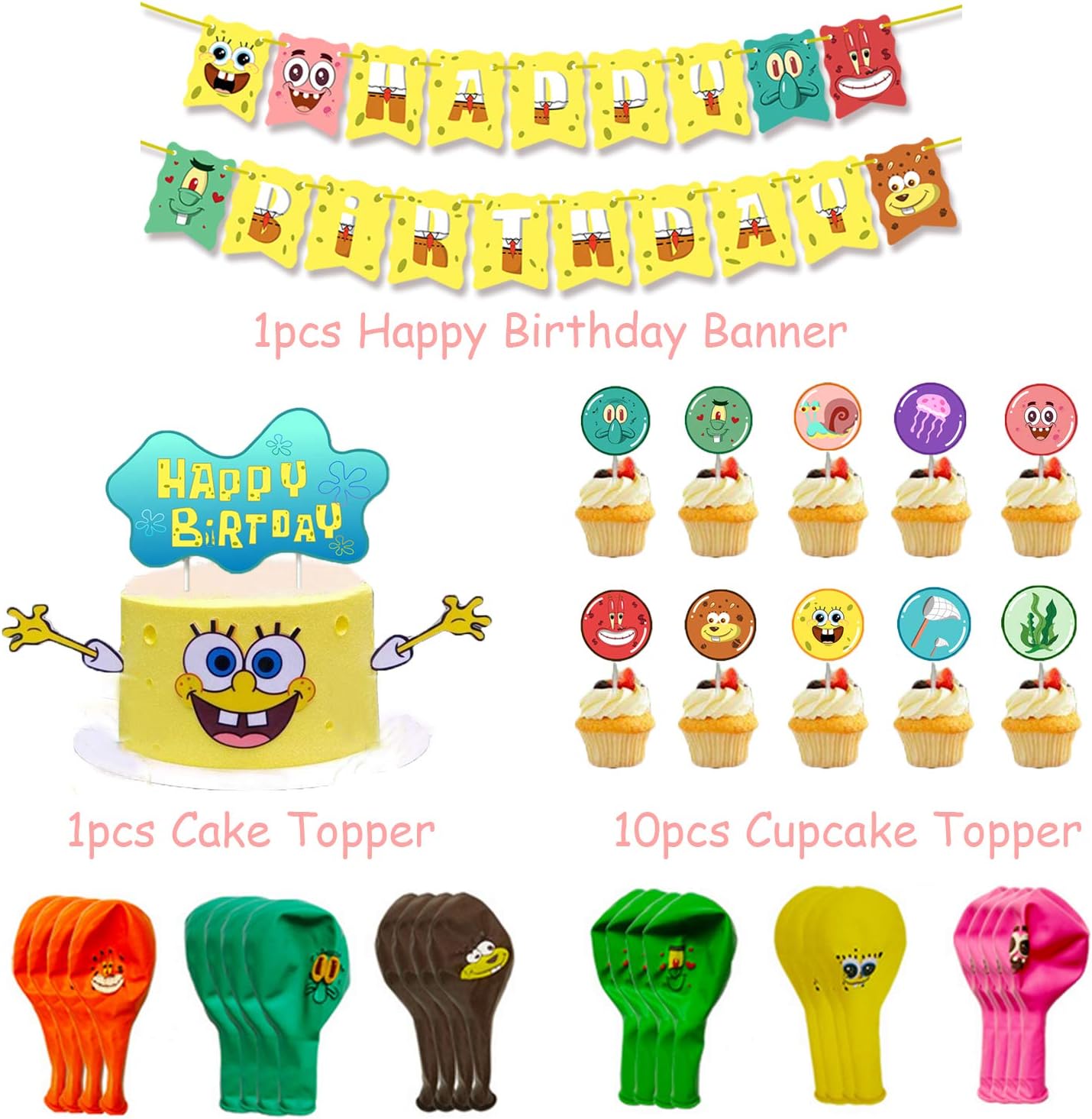 Sponge Bob Decoration package - Preppy Kids (Grand Bazaar)