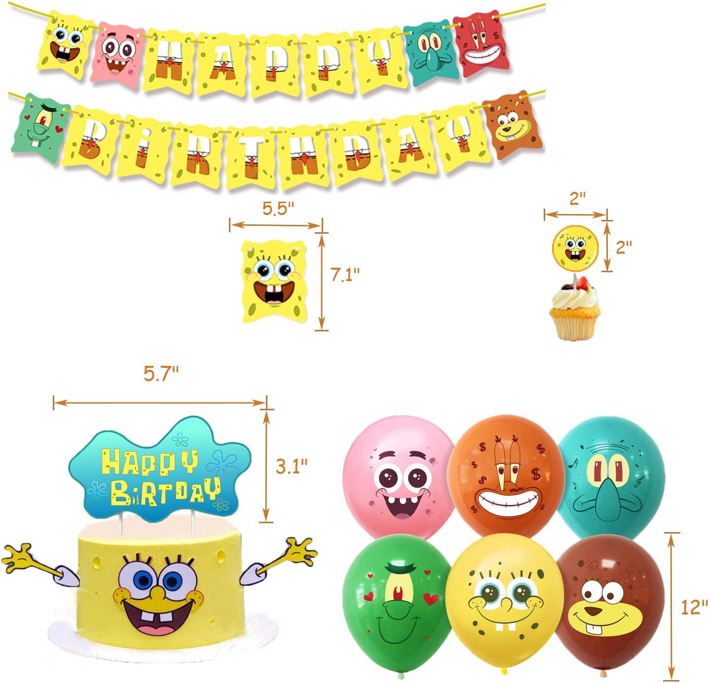 Sponge Bob Decoration package - Preppy Kids (Grand Bazaar)