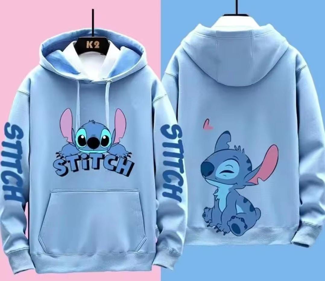 Blue Stitch Fleece Pullover Hoodie