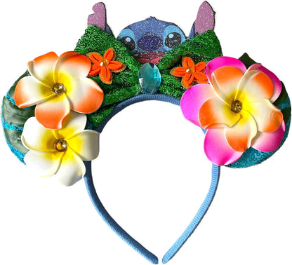 Stitch flowers headband